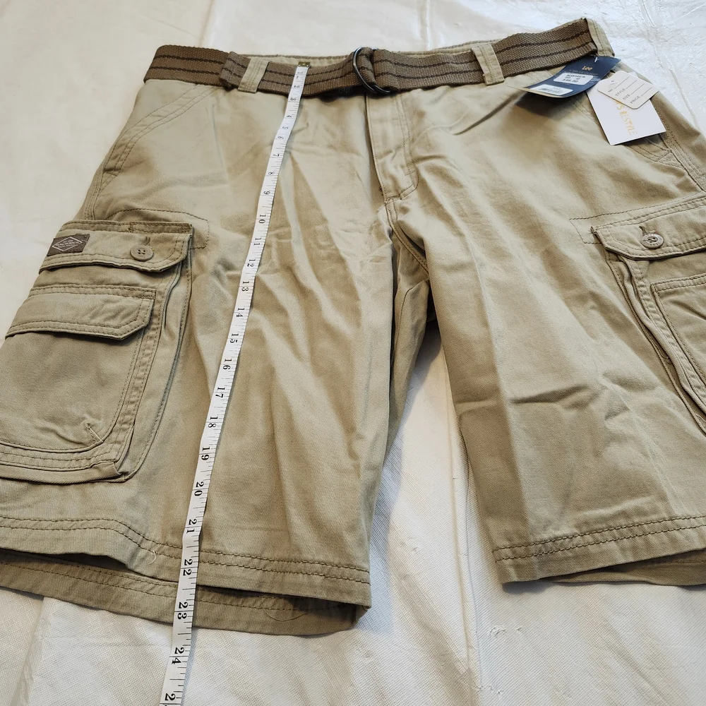 Lee Men's Beige Cargo Shorts